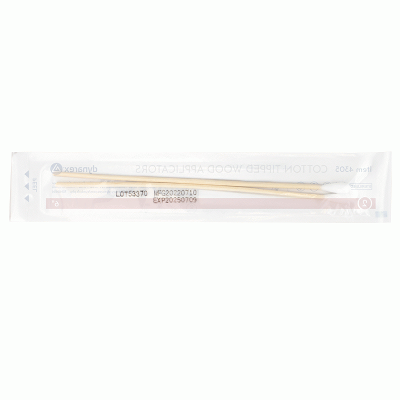 4305 Dynarex Cotton Tipped Wood Applicators  