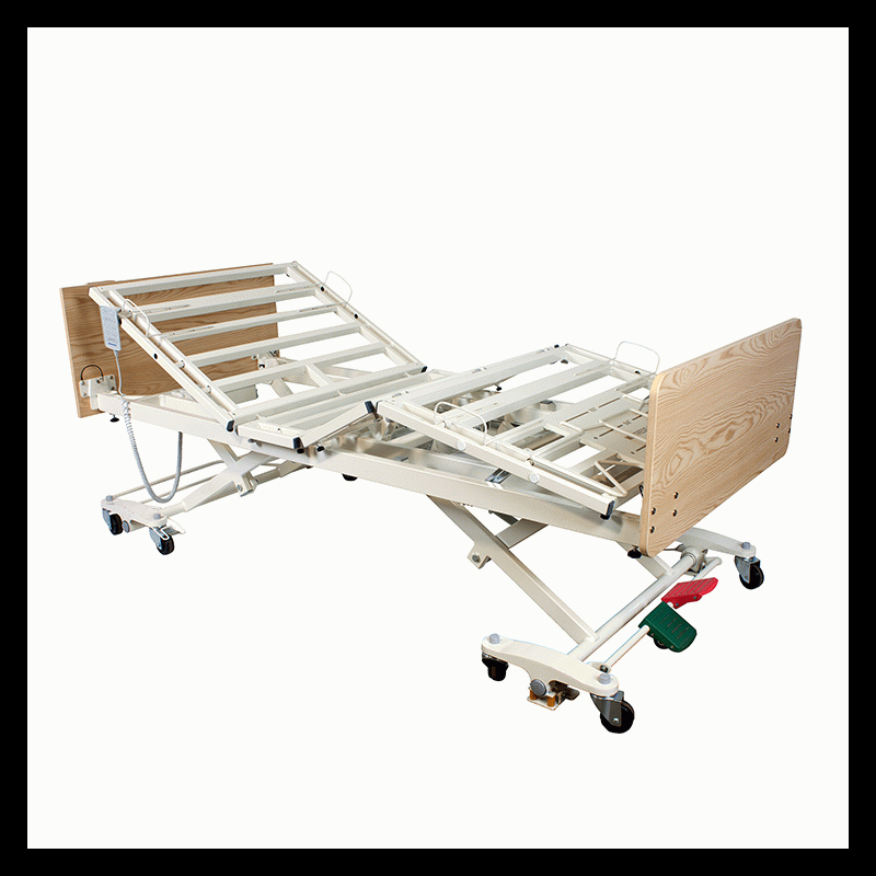 12013-OAMR Dynarex DB300 Bariatric LTC 5 Function Low Bed Metal Rail 