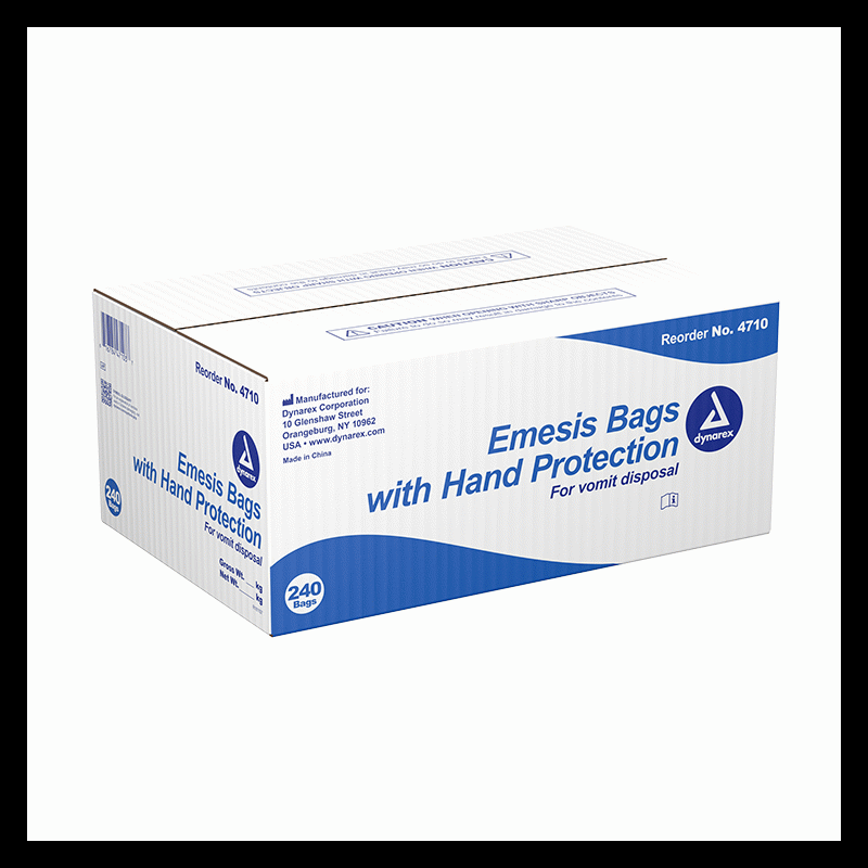 4710 Dynarex Emesis Bag Hand Protection 