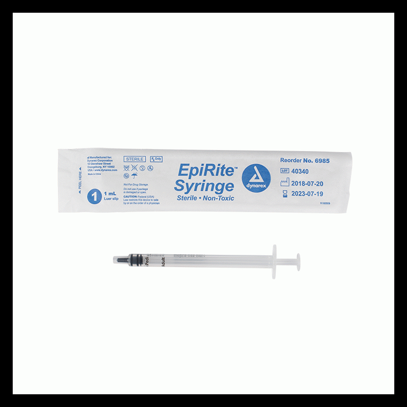 6985 Dynarex EpiRite Syringe Luer Slip  