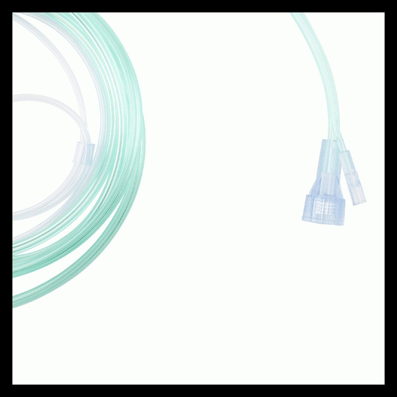 33196 Dynarex EtCO2 Nasal Sampling Cannula 7ft (2.1 m) Tubing with Female 