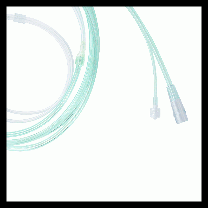 33180 Dynarex EtCO2 Nasal Sampling Cannula 7ft (2.1 m) Tubing with Male Lu 