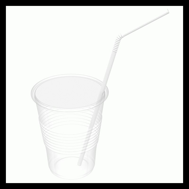 4260 Dynarex Flexible Plastic Drinking Straws  