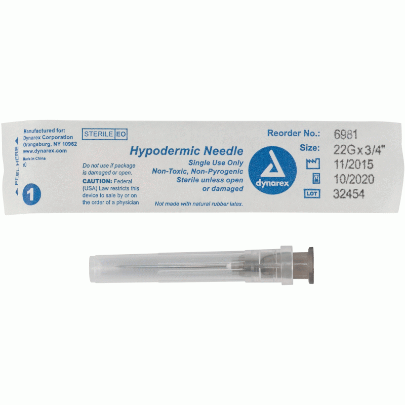6981 Dynarex Hypodermic Needle  