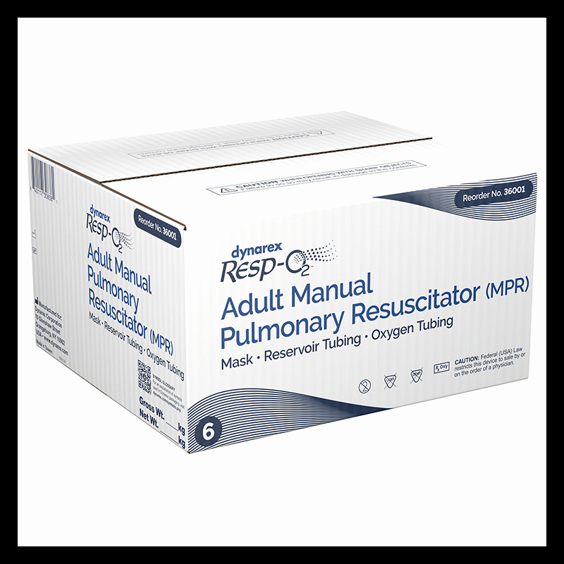 36001 Dynarex Manual Pulmonary Resuscitator (MPR) Mask Reservoir Tubing 