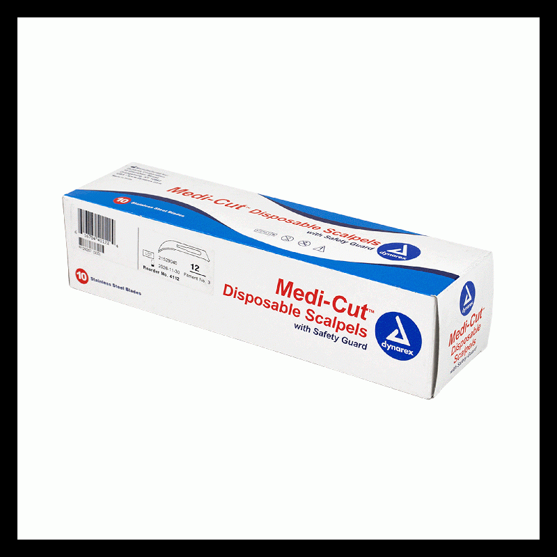 4112 Dynarex Medi-cut Scalpels Disposable Sterile  