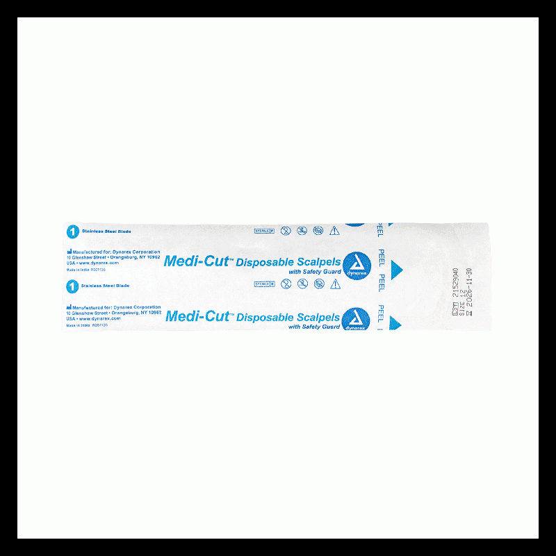 4112 Dynarex Medi-cut Scalpels Disposable Sterile  