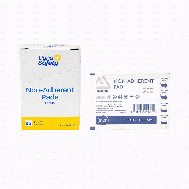 3423-25 Dynarex Non-Adherent Pads  