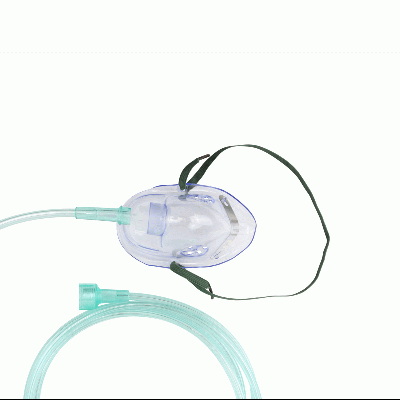 33008 Dynarex O2 Medium-Concentration Elongated Mask with 7ft (2.1 m) Pediatric/Universal Connector 