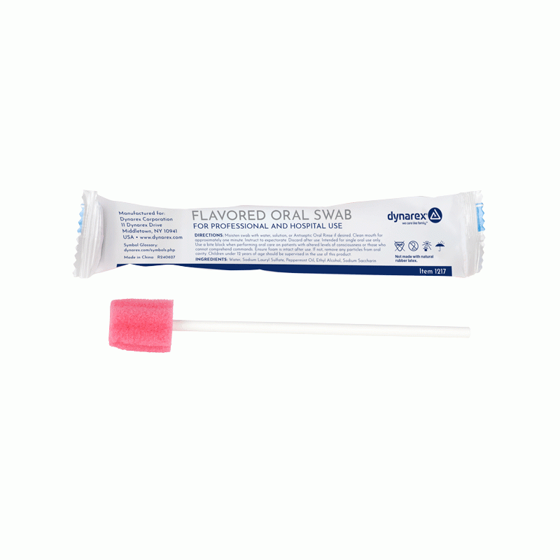 1217 Dynarex Oral Swabsticks Dentifrice 