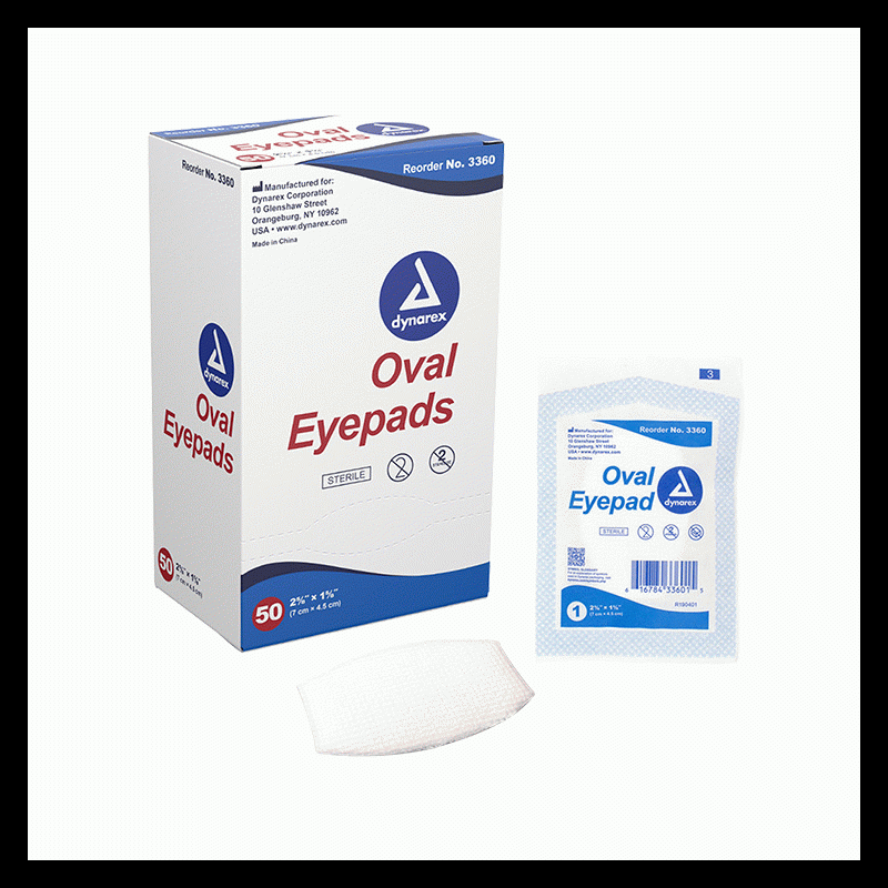 3361UB-2 Dynarex Oval Eye Pad  