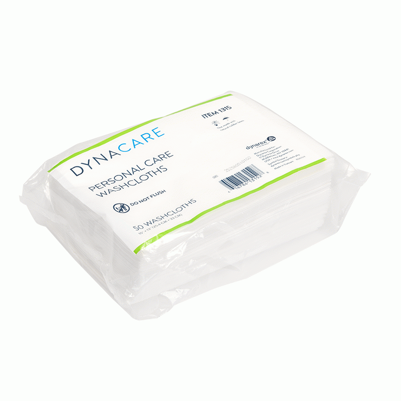 1315 Dynarex Personal Care Washcloth  