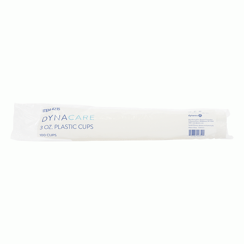 4235 Dynarex Plastic Cups  