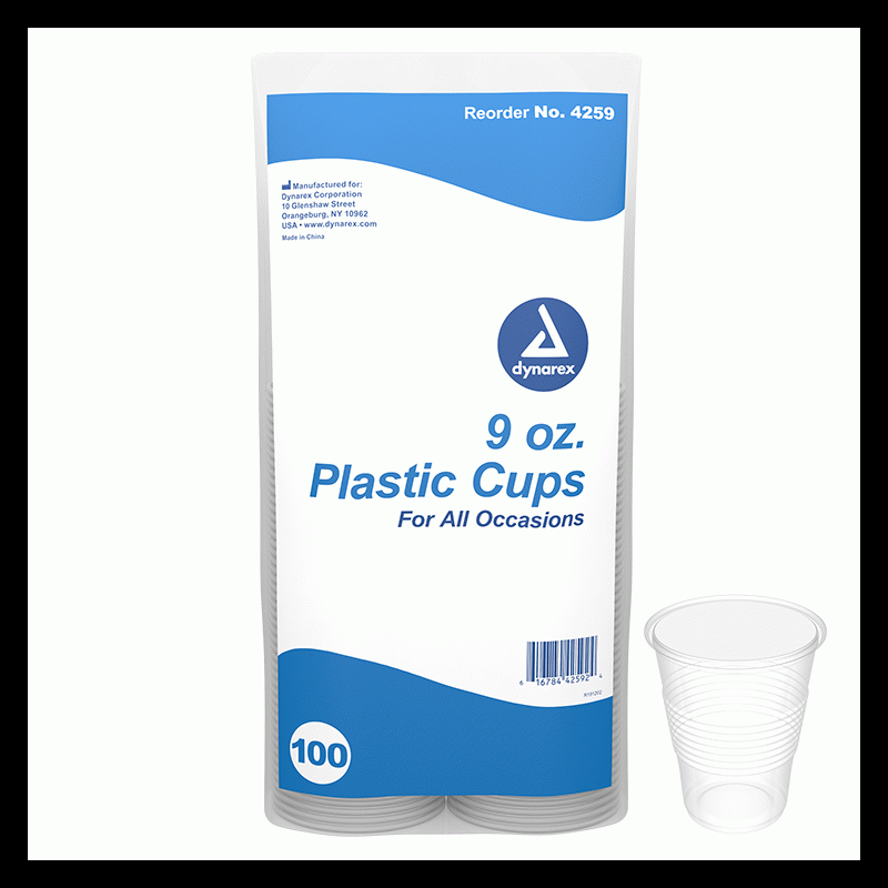 4259 Dynarex Plastic Cups  