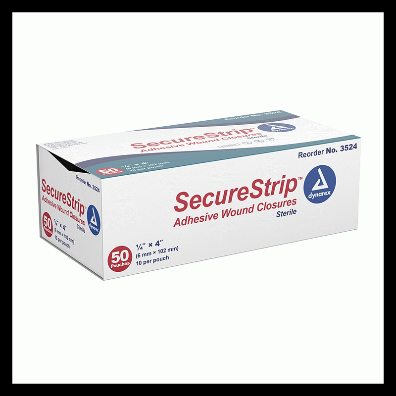 3524 Dynarex SecureStrip Adhesive Wound Closures  