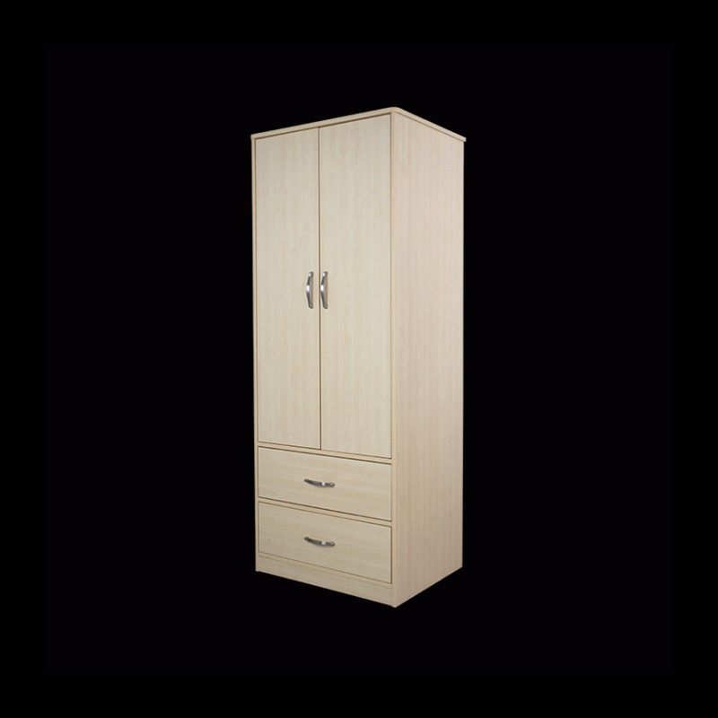 12511-OA Dynarex Two Door, Two Drawer Wardrobe  