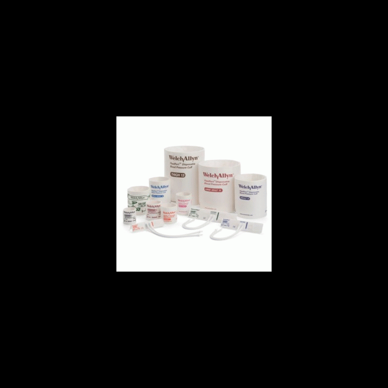 5082-101-2 Welch Allyn Neonatal Disposable BP Cuffs 2 Tube, Neonate 1 