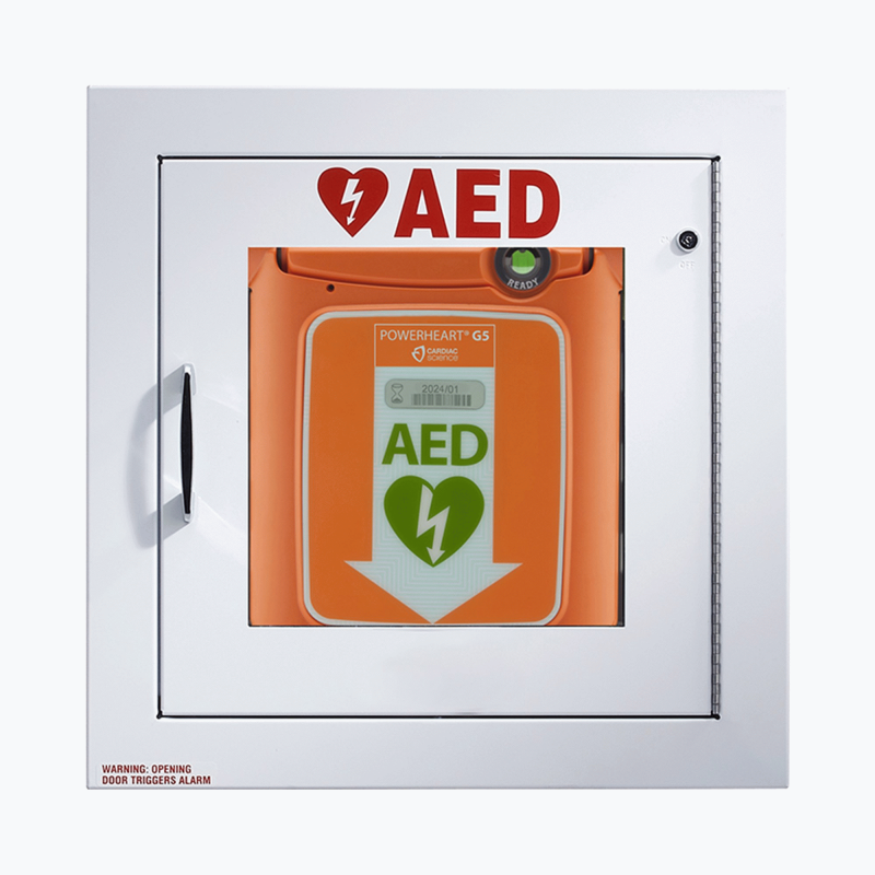 Zoll AED Wall with Alarm & Strobe Light, Fully Recessed 50