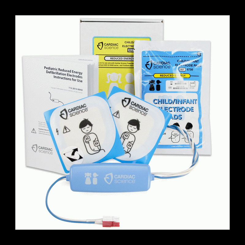 Cardiac Science Pediatric Defibrillation Pads 9730002 Pads AED Accessories