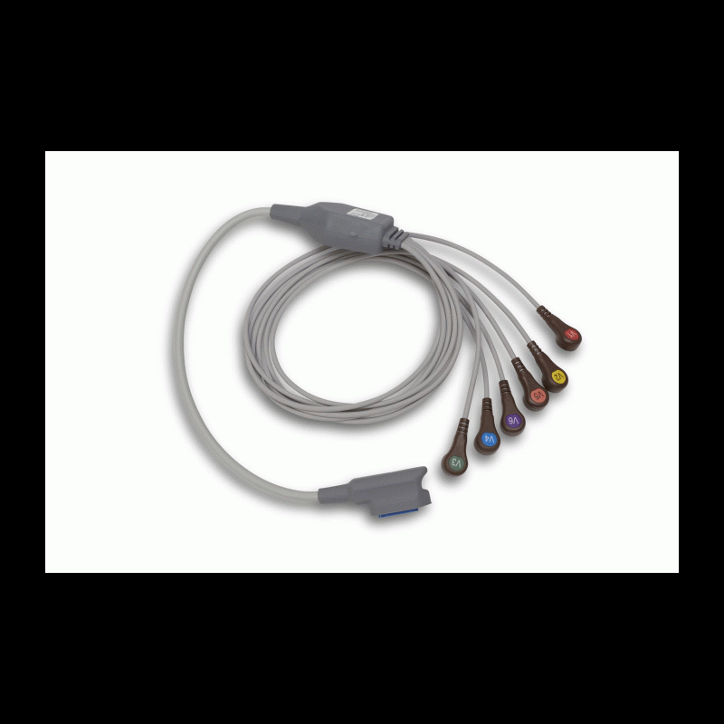8300-0804-01 Zoll 12-Lead ECG V Lead Patient Cable  Propaq