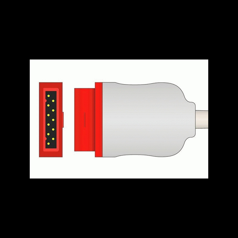 IC-MQ-BB0 GE Compatible Marquette IBP Adapter Cable B. Braun Transducers IC-MQ-BB0 GE Compatible Marquette IBP Adapter Cable B. Braun Transducers