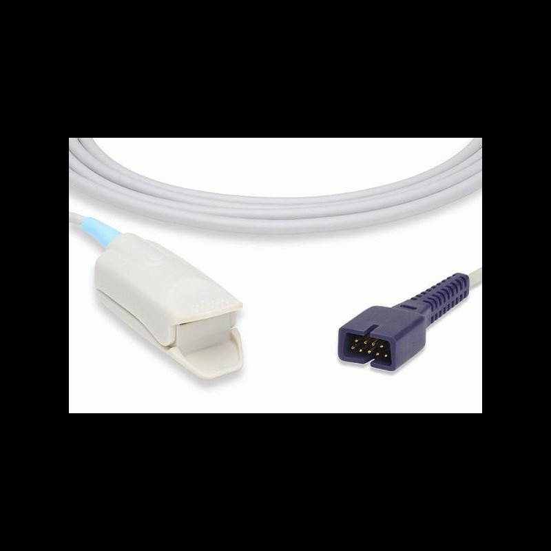 Nellcor Compatible OxiMax SpO2 Sensor 3 foot with Adult Finger Clip DS ...