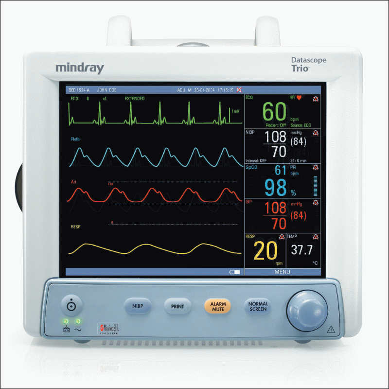  Mindray Datascope Trio ECG, SpO2, NiBP, Printer 