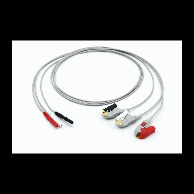 184355411781 Compatible AAMI ECG Leadwires Recorder 3 Leads Grabber GE Marquette