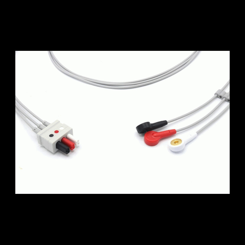 184460739323 Compatible AAMI Leadwires 3 Leads Snap AHA Mindray ECG EKG 184460739323 Compatible AAMI Leadwires 3 Leads Snap AHA Mindray ECG EKG
