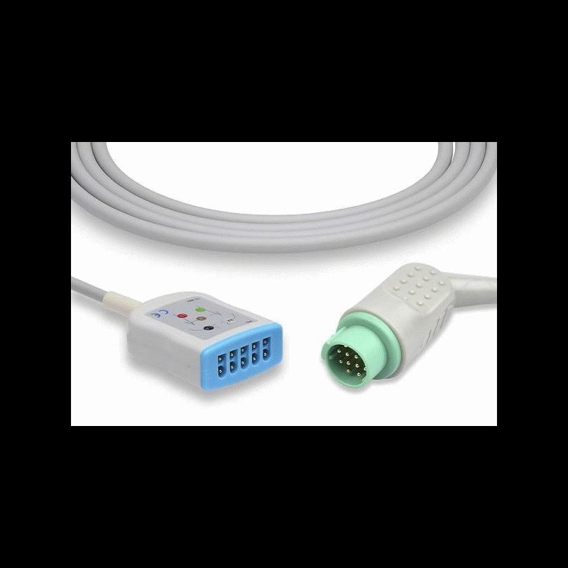 TQ-23190 / 1554AAO GE Compatible Corometrics ECG Trunk Cable 3 Leads 115, 116, 118, 120, 151 TQ-23190 / 1554AAO GE Compatible Corometrics ECG Trunk Cable 3 Leads 115, 116, 118, 120, 151