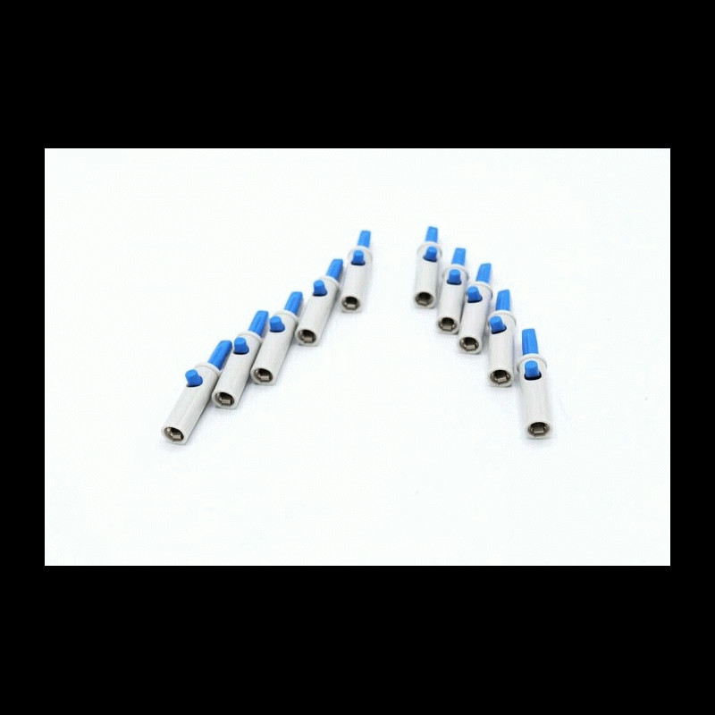  GE Compatible Marquette Needle 3.0 Alligator Clip Adapters AD125  3mm Banana Plug