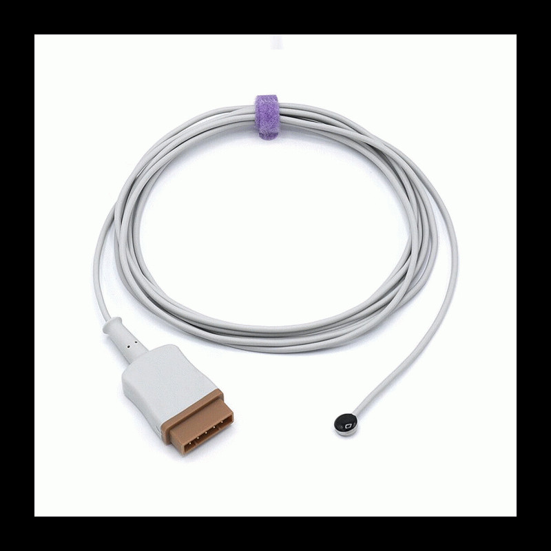 DMQ-AS0 GE Compatible Marquette Reusable Temperature Probe Adult Skin Sensor DMQ-AS0 GE Compatible Marquette Reusable Temperature Probe Adult Skin Sensor