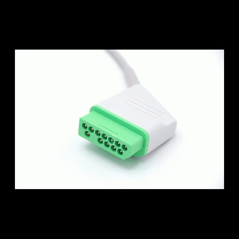  Other Nihon Kohden Compatible ECG Cable 3 Leads Grabber Life Scope