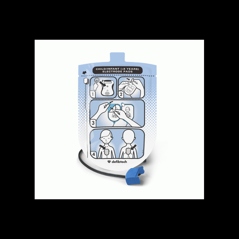 DDP-200P Defibtech Pediatric Defibrillation Pads Lifeline AED and Lifeline Auto DDP-200P Defibtech Pediatric Defibrillation Pads Lifeline AED and Lifeline Auto