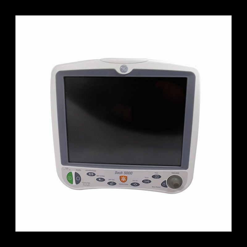 GE Dash 5000 Patient Monitor 3/5 Lead ECG, NIBP, SPO2, Temp GE Dash 5000 Patient Monitor 3/5 Lead ECG, NIBP, SPO2, Temp