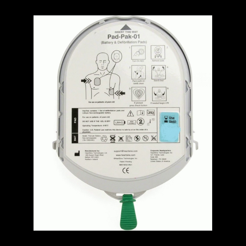 Pad-Pak-01 Heartsine Pad-Pak Samaritan AED Pad-Pak-01 Heartsine Pad-Pak Samaritan AED