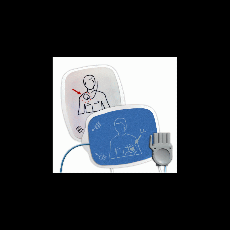 HeartSync Pediatric Defibrillation Pads with PediatricPHYSIO Pads AED Accessories