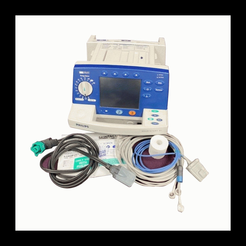  Philips Heartstart XL Defibrillator Pacing, ECG and AED 