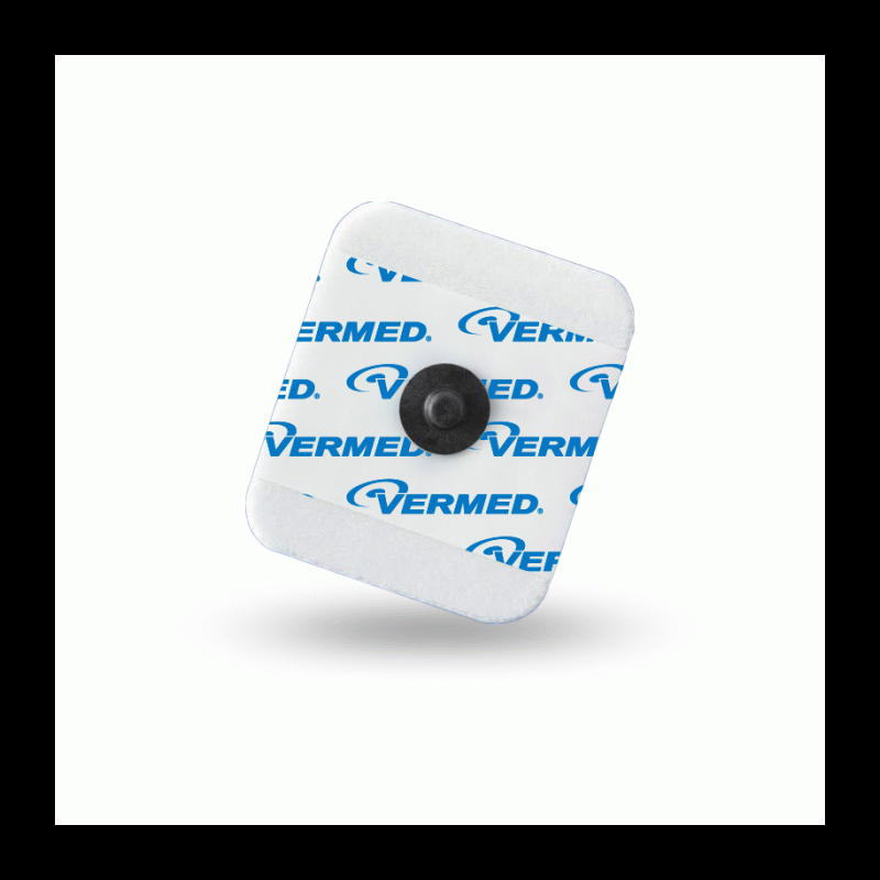 Vermed Snap ECG Electrode with Rectangular Polyethylene Foam for MRI